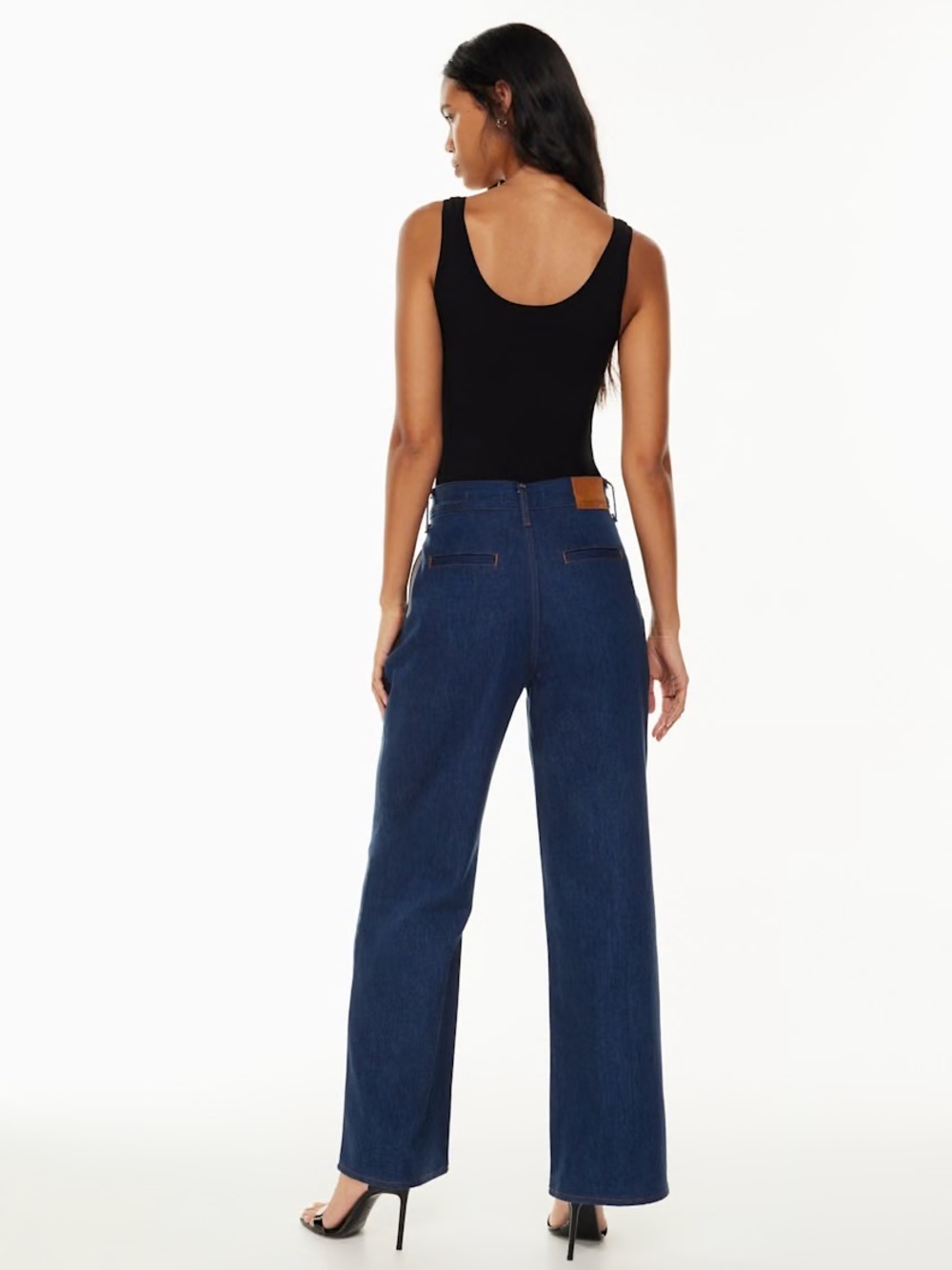 Denim Forum The Belinda High Rise Wide Leg Jeans 24 Organic Cotton - Picture 2 of 14